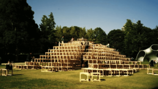 Wooden Jungle Gym Made by a Traditional Construction Method - We