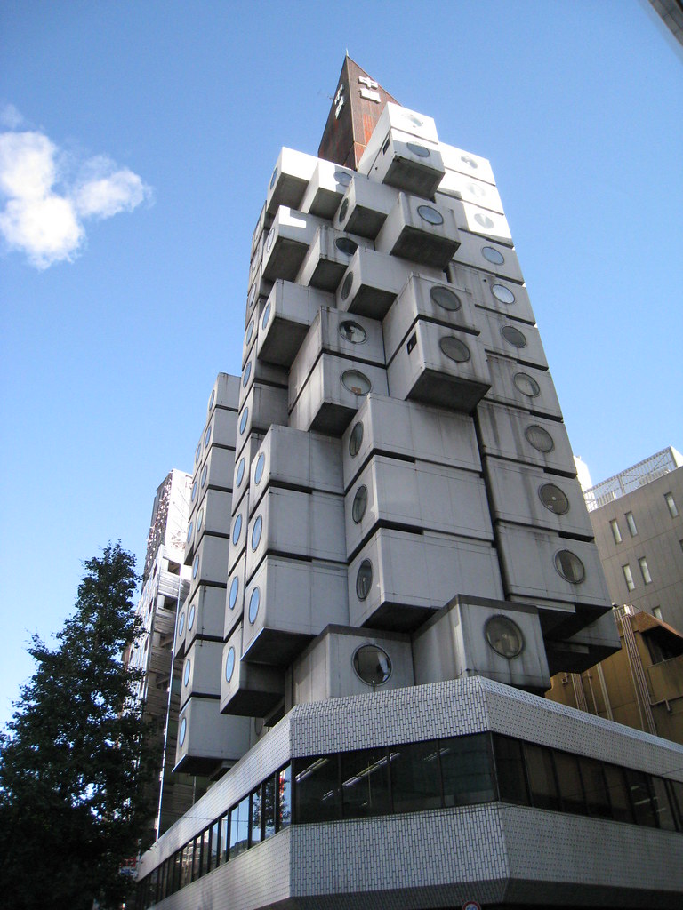 Sights & Nature Exploration: Nakagin Capsule Tower - Architectural Marvel Highlighted on Online Open Campus