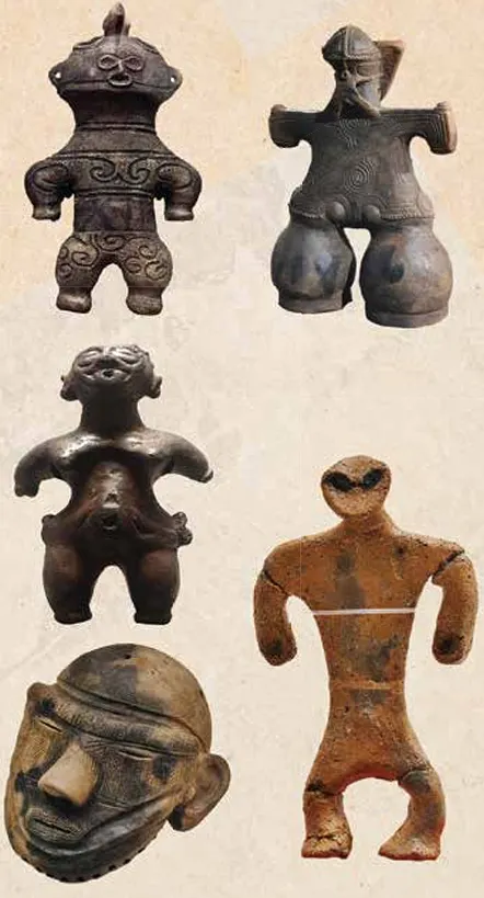 Ancient pottery fragments evoking the ibuki of those who came before